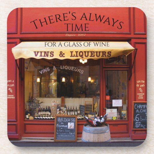 Classic French Liqueur and Wine Shop Onderzetters (Voorkant)