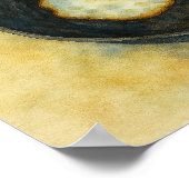 Classic Fried Eggs Waterverf Art Poster (Hoek)