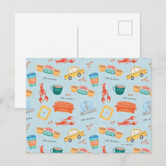 Classic FRIENDS™ Icons Patroon Briefkaart (Voorkant / Achterkant)