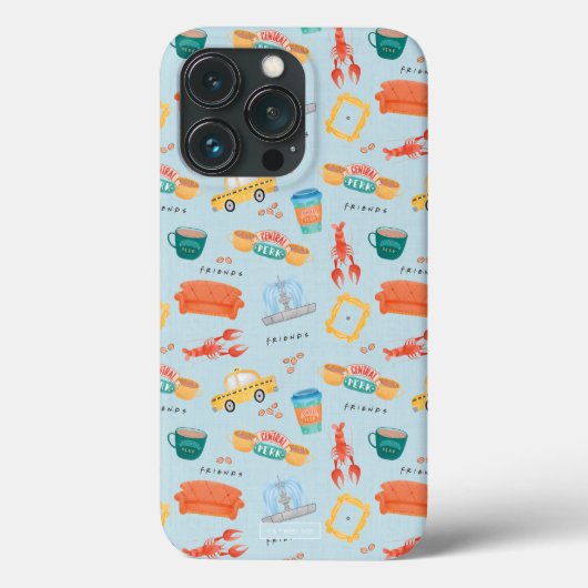 Classic FRIENDS™ Icons Patroon Case-Mate iPhone Case (Achterkant)