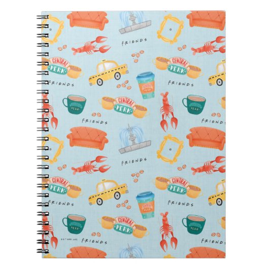 Classic FRIENDS™ Icons Patroon Notitieboek (Voorkant)
