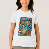 Classic Funny Schattige Modern Shirt Terug naar sc (Voorkant)