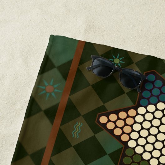 Classic Game Board Rustiek Strandlaken (In situ)