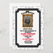 Classic Gamers Groovy Vision Uitnodiging (Voorkant / Achterkant)