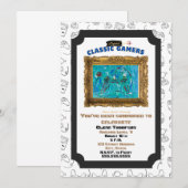 Classic Gamers Verjaardag Cool Play Uitnodiging (Voorkant / Achterkant)