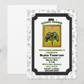 Classic Gamers Verjaardag Sick Box Uitnodiging (Voorkant / Achterkant)