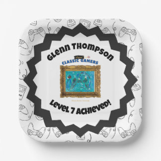 Classic Gamers Verjaardagsfeest Cool Play Borden Papieren Bordje