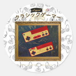 Classic Gamers Verjaardagsfeest Outta Sight 83 Lab Ronde Sticker