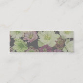 CLASSIC Garden Hellebore Mini Web RSVP-kaart Mini Visitekaartje (Achterkant)