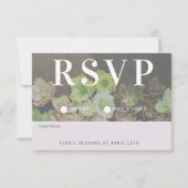 CLASSIC Garden Hellebore White en Wood RSVP Card (Voorkant)