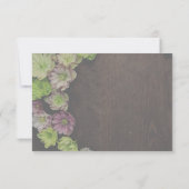 CLASSIC Garden Hellebore White en Wood RSVP Card (Achterkant)