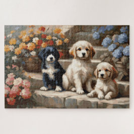 Classic Garden Puppies Legpuzzel