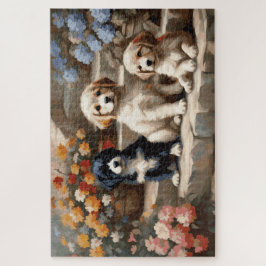 Classic Garden Puppies Legpuzzel