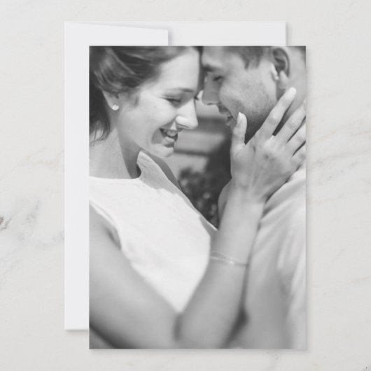 Classic Garden Waterverf Photo Wedding (Achterkant)