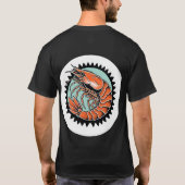Classic Garnaal Flash Tattoo T-shirt (Achterkant)