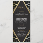 Classic Gatsby Deco Wedding Menu 2 (Voorkant)