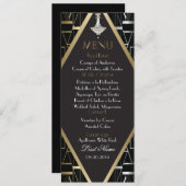 Classic Gatsby Deco Wedding Menu Chandelier (Voorkant / Achterkant)