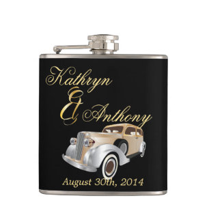  Classic Gatsby Style Groom's Gift Heupfles