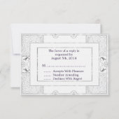 Classic Gatsby Style nieuwe RSVP Manuela Kaartje (Achterkant)