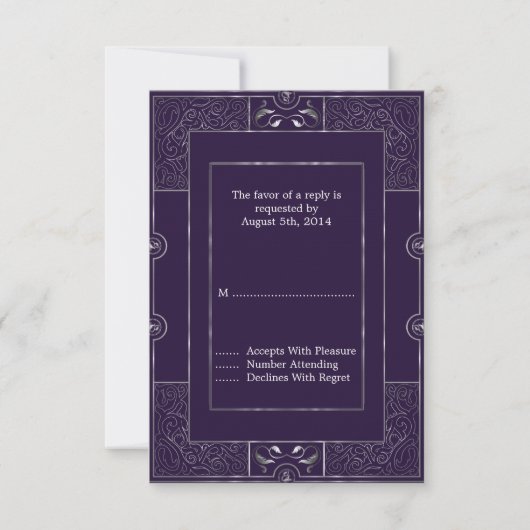 Classic Gatsby Style RSVP Manuela 2 (Achterkant)