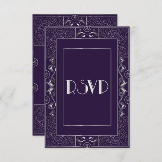 Classic Gatsby Style RSVP Manuela 2 (Voorkant / Achterkant)