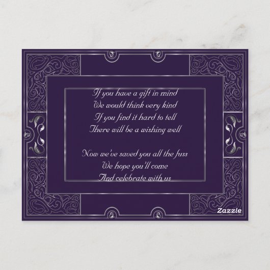 Classic Gatsby Wishing Well3 Manuela Briefkaart (Achterkant)