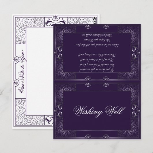 Classic Gatsby Wishing Well Manuela Briefkaart (Voorkant / Achterkant)