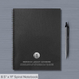 Classic Geborsteld Zilver Logo Notitieboek
