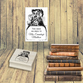 Classic Gent Bibliothecaris  snor Man Rubberstempel
