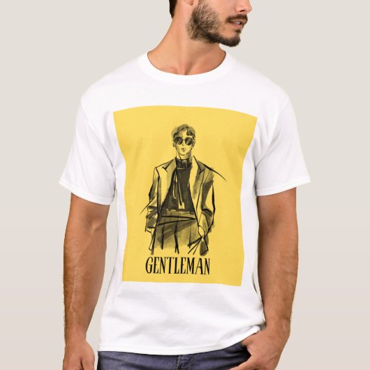 Classic Gentleman Style T-shirt (Voorkant)