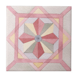 Classic Geometric waterverf Scandinavische patroon Tegeltje