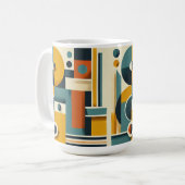 Classic Geometrisch ontwerp Mok, 11 oz Koffiemok (Voorkant links)