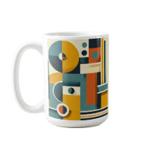 Classic Geometrisch ontwerp Mok, 11 oz