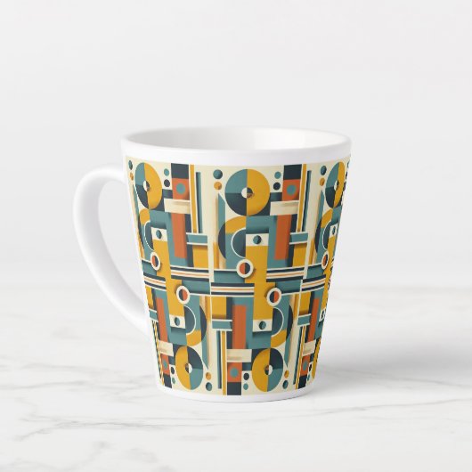 Classic Geometrisch ontwerp Mok, 11 oz Latte Mok (Linkerhoek)
