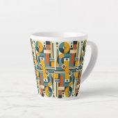 Classic Geometrisch ontwerp Mok, 11 oz Latte Mok (Rechterhoek)