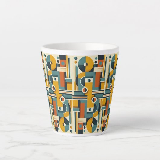 Classic Geometrisch ontwerp Mok, 11 oz Latte Mok (Voorkant)