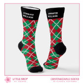 Classic Gepersonaliseerd Argyle Kerst Sokken