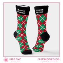 Classic Gepersonaliseerd Argyle Kerst