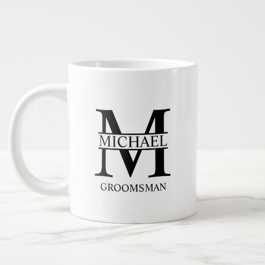 Classic Gepersonaliseerde Groomsman Koffie Mok (Links)