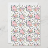 Classic gescheiden ouders Rozen bruiloft uitnodigi Kaart (Achterkant)