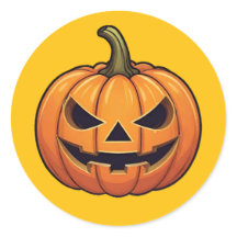 Classic gesneden Halloween pompoen Sticker
