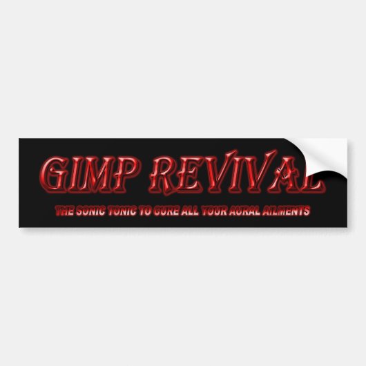 Classic Gimp Revival Bumpersticker (Voorkant)