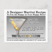 Classic Gin Martini Recipe Briefkaart (Voorkant)