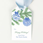 Classic Ginger Jar Ornamenten Prettige feestdagen Cadeaulabel