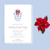 Classic Ginger Jar Red Bow Vakantie Party Kaart