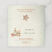 Classic Gingerbread Christmas Baby shower Tent Plaatskaartje (Buitenkant ongevouwen)