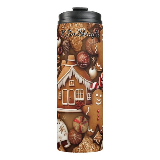 Classic Gingerbread Cookie Spread Thermosbeker (Voorkant)