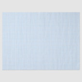 Classic Gingham Baby Blauw Tissuepapier (Voorkant)