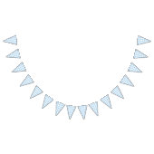 Classic Gingham Baby Blauw Vlaggetjes (Alle)