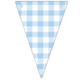 Classic Gingham Baby Blauw Vlaggetjes (Derde vlag)